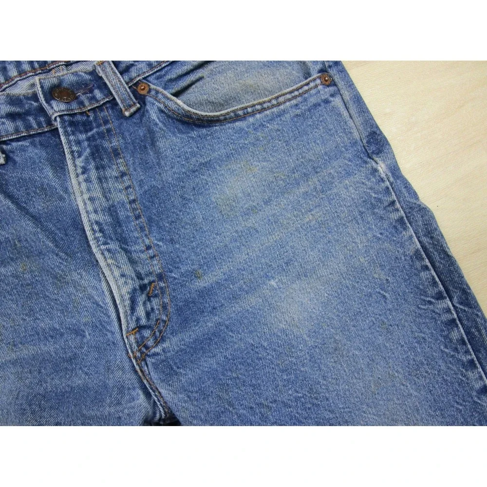 Vintage 80s Levis 505 Jeans Mens (32x30) Orange Tab Bootcut Distressed - Picture 3 of 16
